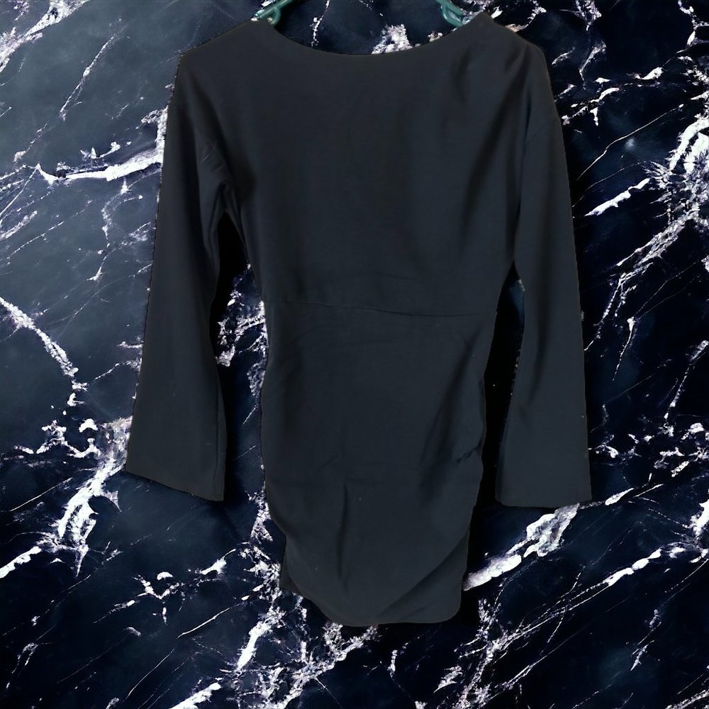 NWT Micas Black Women's Blouse - Size XL (95% Cotton, 5% Polyester)